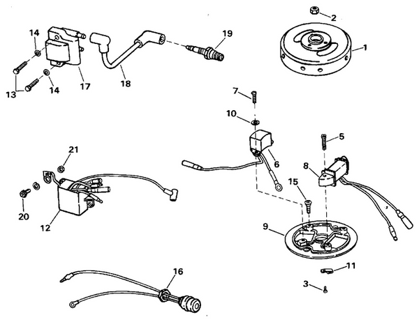 EVINRUDE-JOHNSON 115021 Screw, Clamp