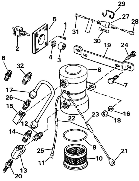 EVINRUDE-JOHNSON 125308 Screw