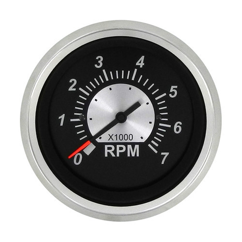 SIERRA 67363P Black Sterling Series Tachometer
