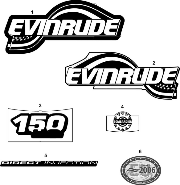EVINRUDE-JOHNSON 215551 Evinrude - Port | Included With "Engine Cover Assy", New P/N For 2004