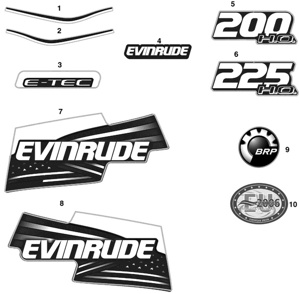EVINRUDE-JOHNSON 215727 Evinrude Flag, Stbd, White | Optional