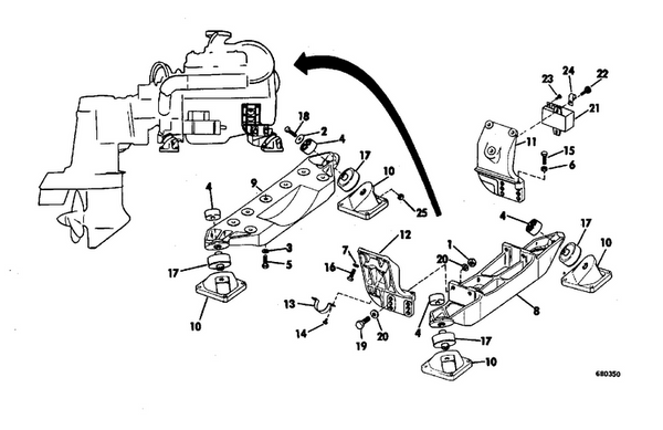 EVINRUDE-JOHNSON 303791 Screw