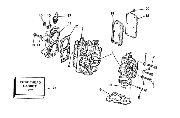 EVINRUDE-JOHNSON 314850 Gasket