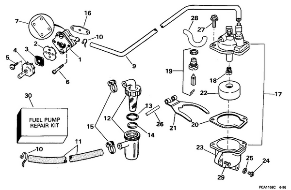 EVINRUDE-JOHNSON 320016 Orifice, Low Speed, No. 32