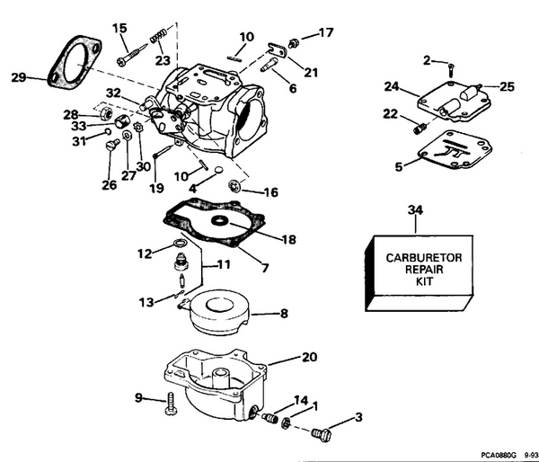 EVINRUDE-JOHNSON 323280 Orifice, No. 45D, 60, 40Jpl Models