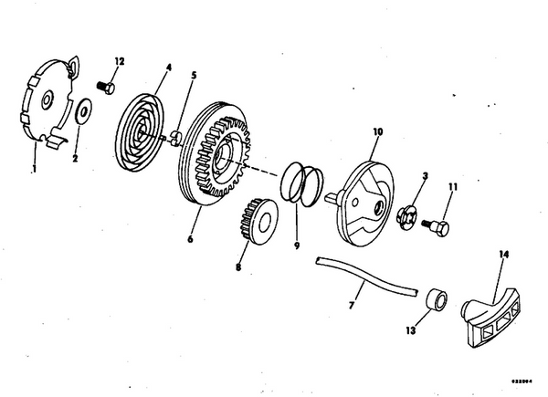 EVINRUDE-JOHNSON 325746 Bumper, Hand;E