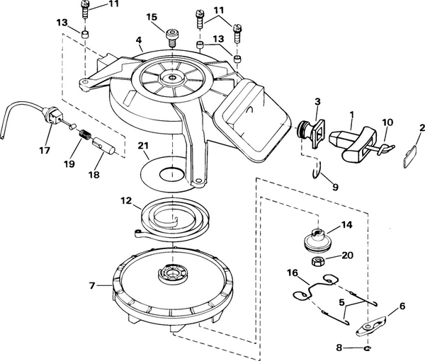 EVINRUDE-JOHNSON 336096 Spacer, Flywheel Cover