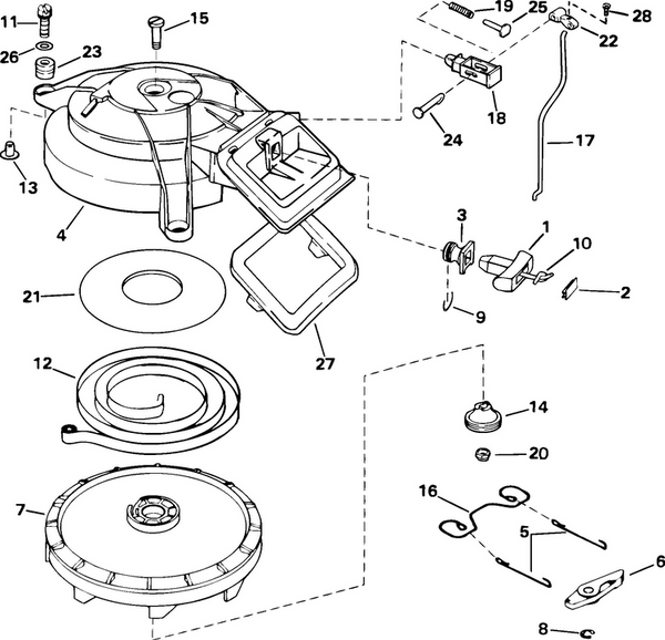EVINRUDE-JOHNSON 336148 Guide, Rope