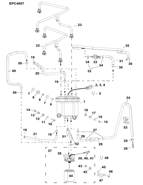 EVINRUDE-JOHNSON 356601 Hose, Cooling Water | Emm Water Out To Vapor Sep Water In