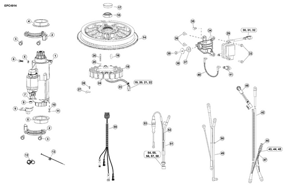 EVINRUDE-JOHNSON 359272 Screw, Crankcase Cover (M8 X 35) | M8 X 35