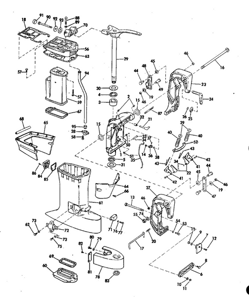 EVINRUDE-JOHNSON 363013 Screw