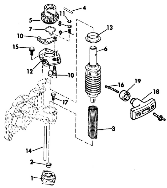 EVINRUDE-JOHNSON 398682 Cam Follower & Lever
