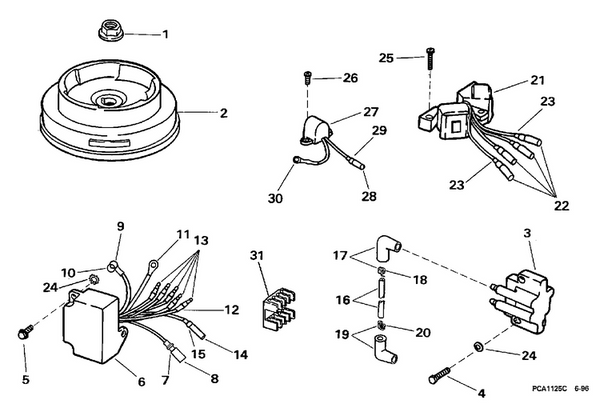 EVINRUDE-JOHNSON 445015 Flywheel Assy.