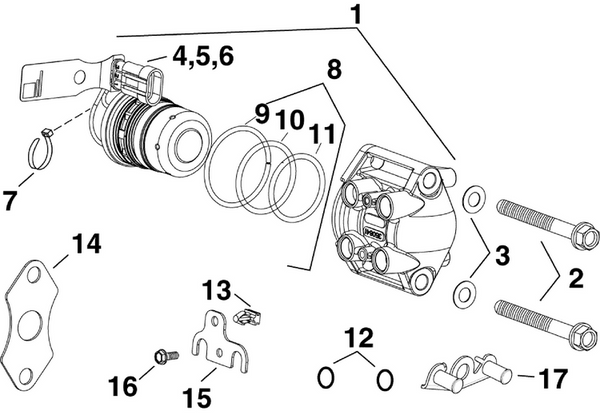 EVINRUDE-JOHNSON 5006526 Bracket, Cover Baffle