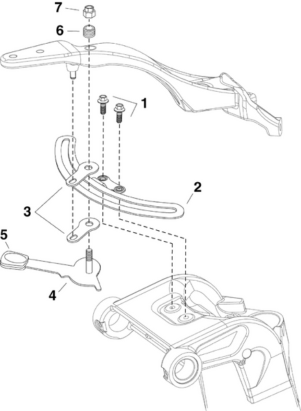 EVINRUDE-JOHNSON 5007338 Lever Assembly