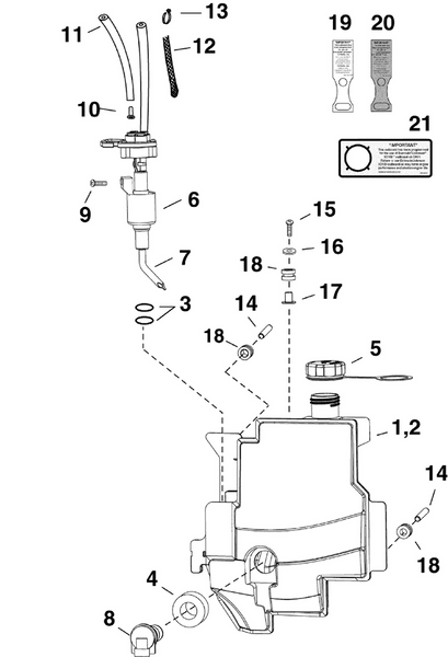 EVINRUDE-JOHNSON 5009036 Pump & Manifold Assembly