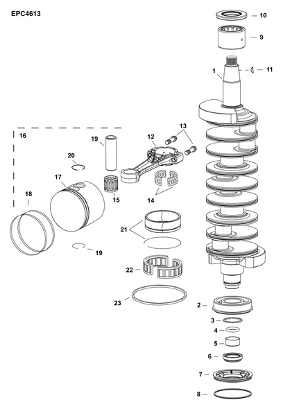 EVINRUDE-JOHNSON 5009040 Rod Assembly, Connecting