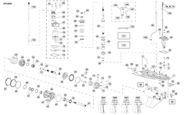 EVINRUDE-JOHNSON 5009137 Seal, Propeller Shaft