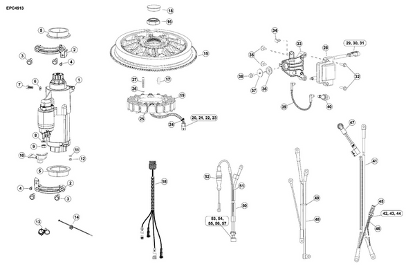 EVINRUDE-JOHNSON 5009781 Spark Plug Lead