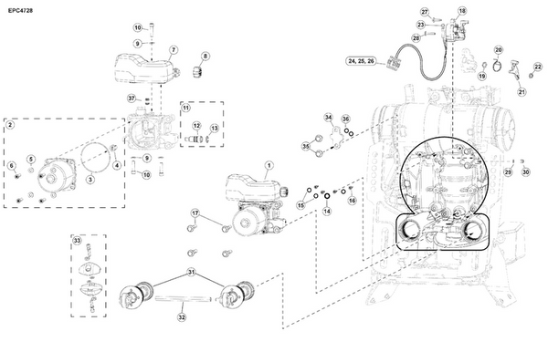 EVINRUDE-JOHNSON 5009809 Motor, O-Ring & Coupler Kit