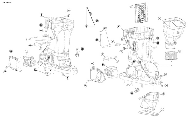 EVINRUDE-JOHNSON 5010320 Exhaust Housing Assembly