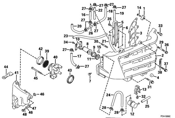 EVINRUDE-JOHNSON 5030679 Boot, Shift Rod