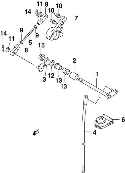 EVINRUDE-JOHNSON 5030769 Boot, Clutch Rod