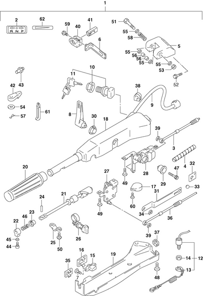EVINRUDE-JOHNSON 5031764 Bracket, Front Panel