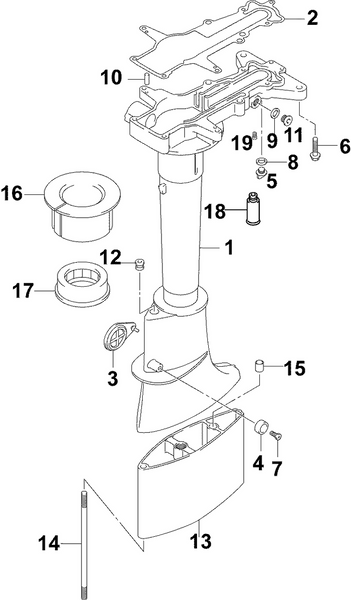 EVINRUDE-JOHNSON 5031863 Gasket