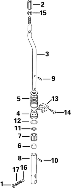 EVINRUDE-JOHNSON 5032020 Guide, Shift Rod