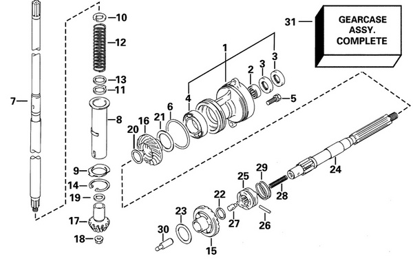 EVINRUDE-JOHNSON 5032098 Pinion