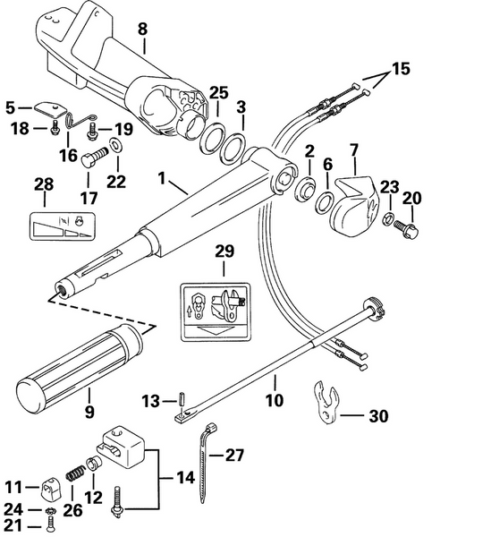 EVINRUDE-JOHNSON 5032141 Shim, Tiller Handle