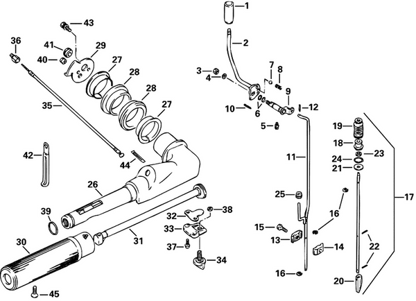EVINRUDE-JOHNSON 5032258 Bolt, Connector To Rod