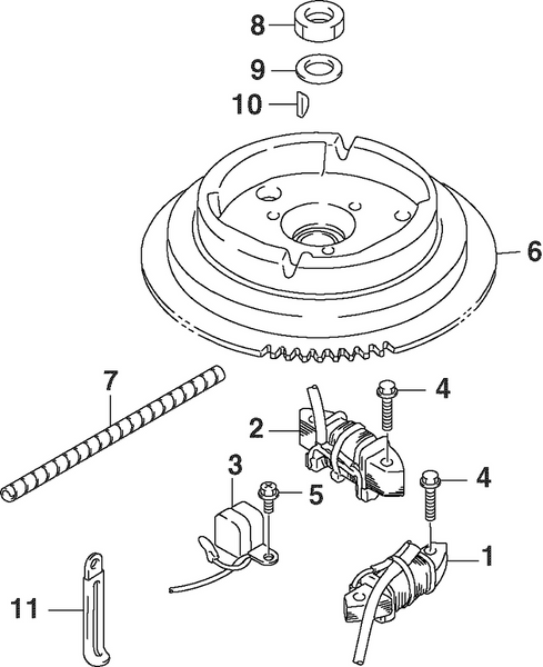 EVINRUDE-JOHNSON 5033300 Screw, Battery Charge Coil