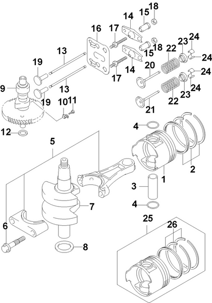 EVINRUDE-JOHNSON 5033353 Ring Set, Piston (Os:0.50Mm) | Optional