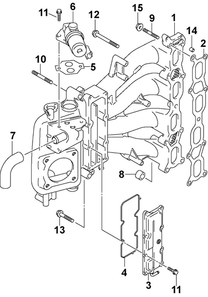 EVINRUDE-JOHNSON 5033535 Manifold, Intake