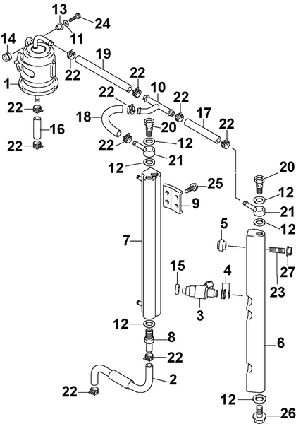 EVINRUDE-JOHNSON 5033537 Pipe, Delivery