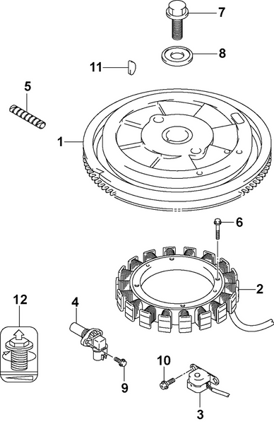 EVINRUDE-JOHNSON 5033550 Flywheel