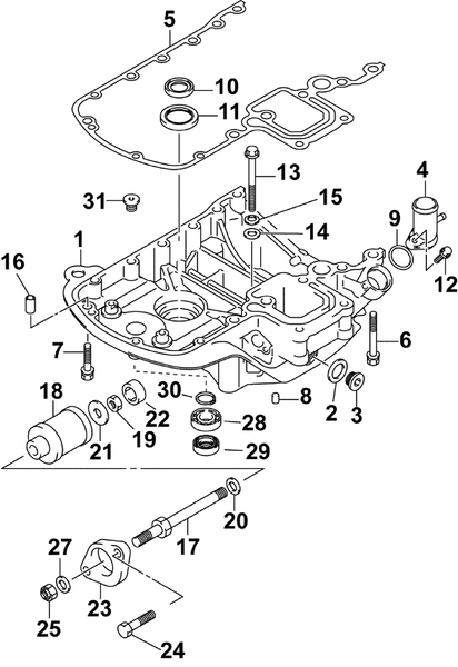 EVINRUDE-JOHNSON 5033562 Cover, Upper Mount