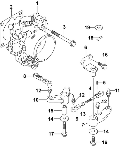 EVINRUDE-JOHNSON 5033784 Lever, Throttle