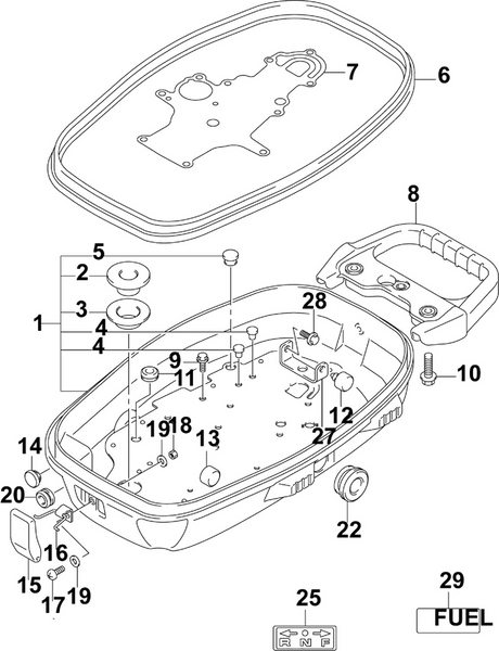 EVINRUDE-JOHNSON 5034336 Lever, Fastener