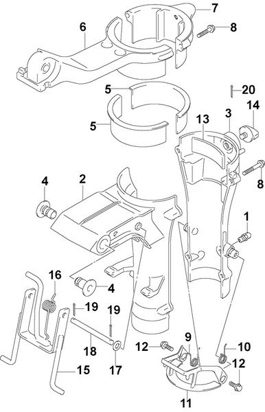 EVINRUDE-JOHNSON 5034445 Knob, Steering Adjuster