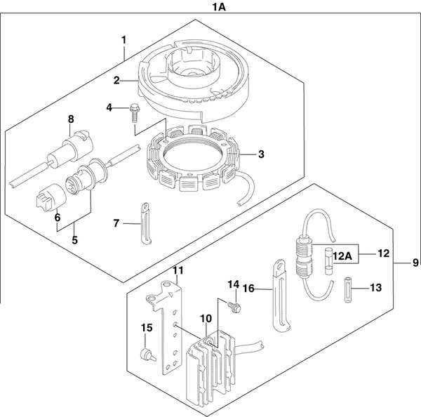 EVINRUDE-JOHNSON 5034656 Bracket, Rectifier/Regu