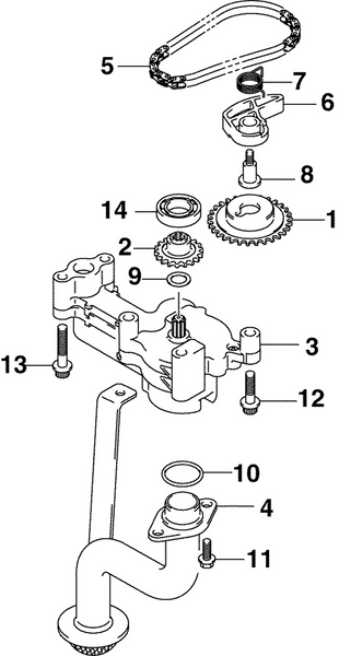 EVINRUDE-JOHNSON 5035030 Chain, Oil Pump Drive