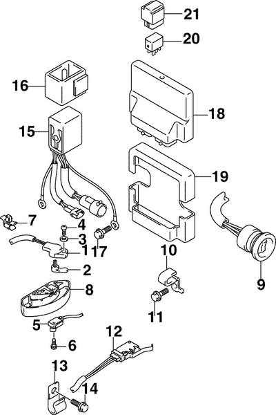 EVINRUDE-JOHNSON 5035109 Switch Assy, Neutral