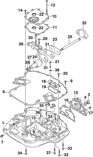 EVINRUDE-JOHNSON 5035132 Cover, Mount Oil Seal