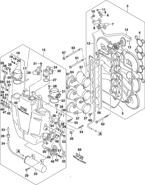 EVINRUDE-JOHNSON 5035519 Bracket, Vacuum Valve