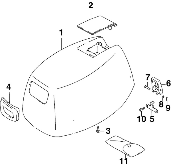 EVINRUDE-JOHNSON 5035548 Handle, Tilt Up
