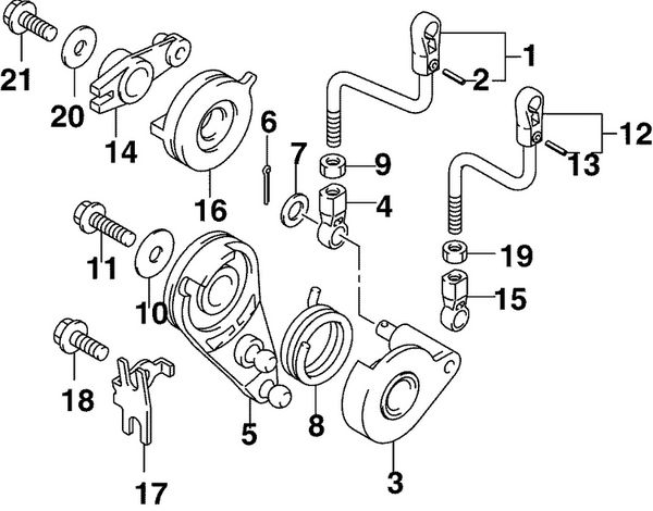 EVINRUDE-JOHNSON 5035585 Nut | Remote Models, New P/N For 2005