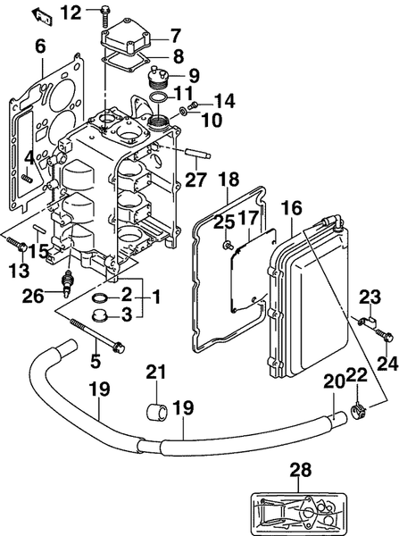 EVINRUDE-JOHNSON 5035781 Cover, Cylinder Head